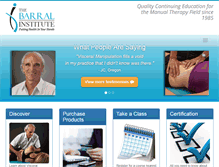 Tablet Screenshot of barralinstitute.com
