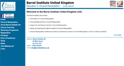 Desktop Screenshot of barralinstitute.co.uk