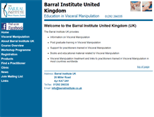 Tablet Screenshot of barralinstitute.co.uk